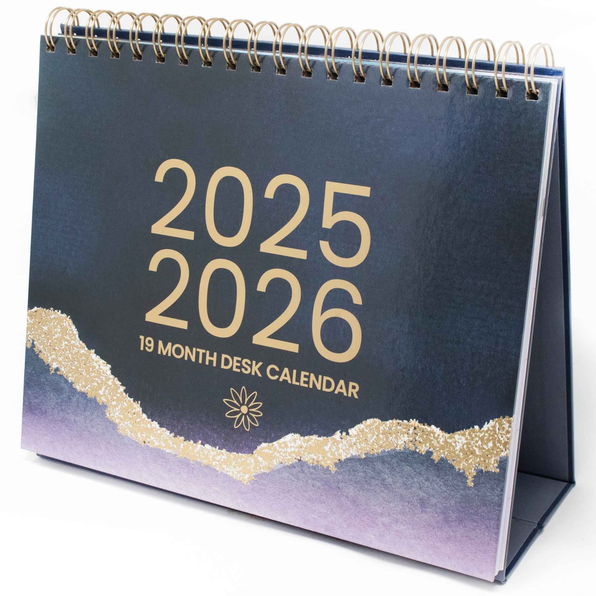 1 8 x10 standingdeskcalendar bloomdailyplanners 19monthsjanuary2026 july2026 monthlywatercolorcrystalselegantclassyminimalchicdeskeasel 211