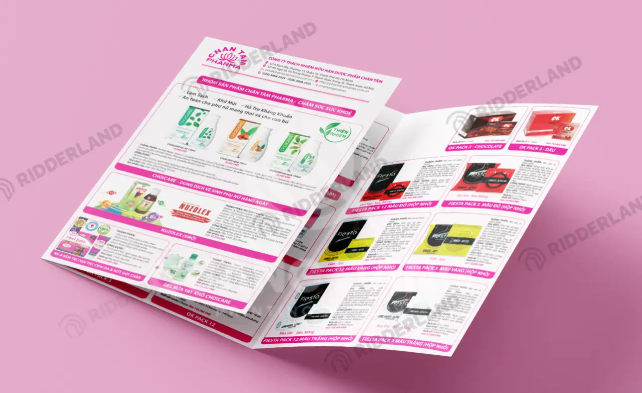 Brochure Gấp 3 Dược Chân Tâm
