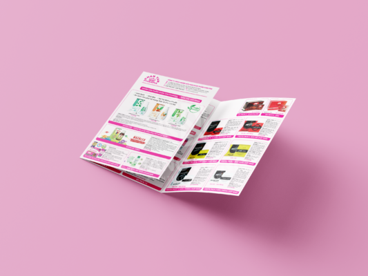 Thiết kế và in Brochure Gấp 3 Dược Chân Tâm 1